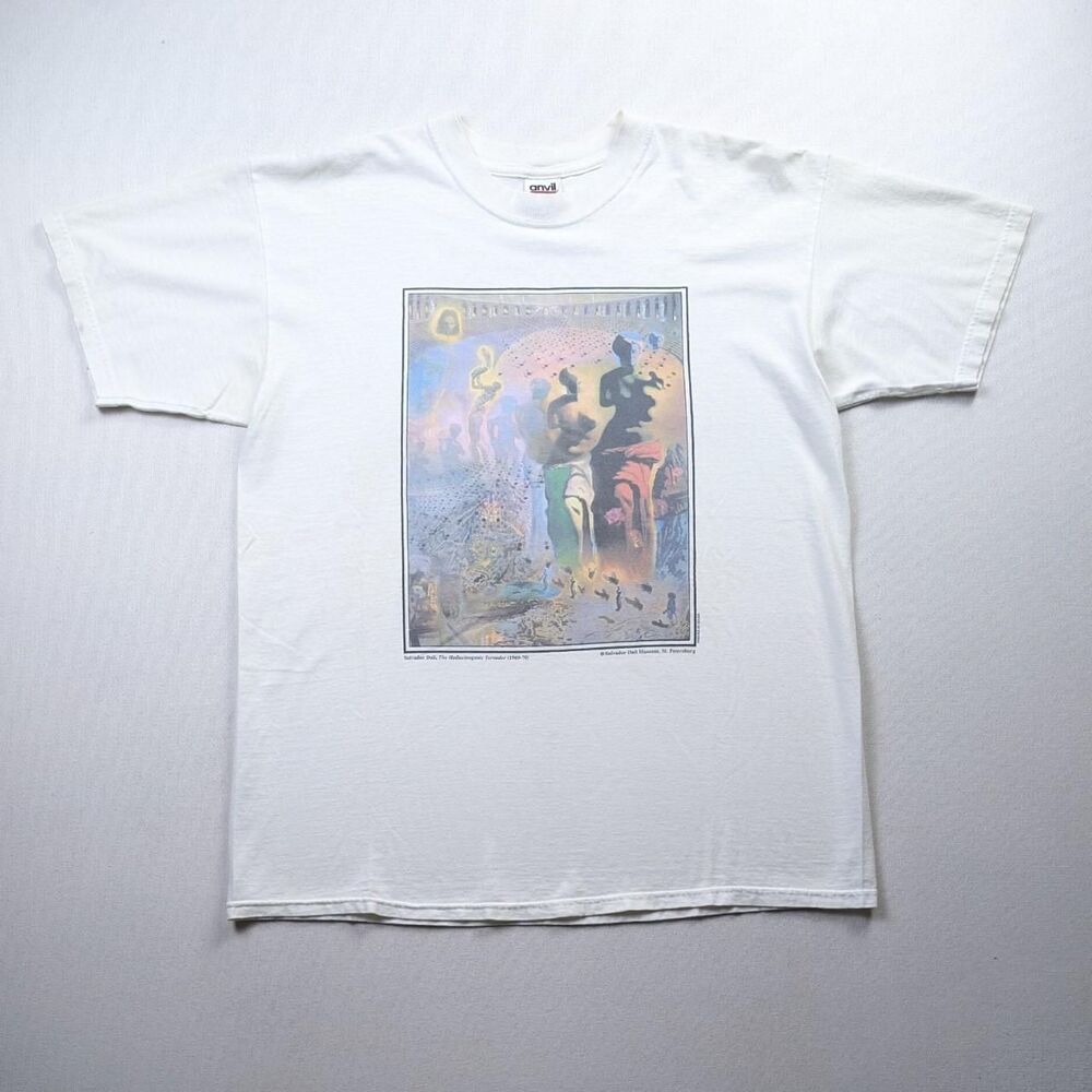 Vintage Salvador Dali Art Tshirt 2002 Museum of Modern Art Cotton Abstract